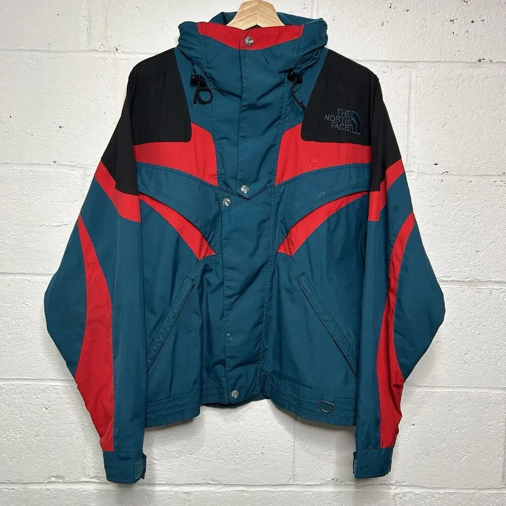 Vintage 90s The North Face Jacket Colorblock “Teal Red” 2024